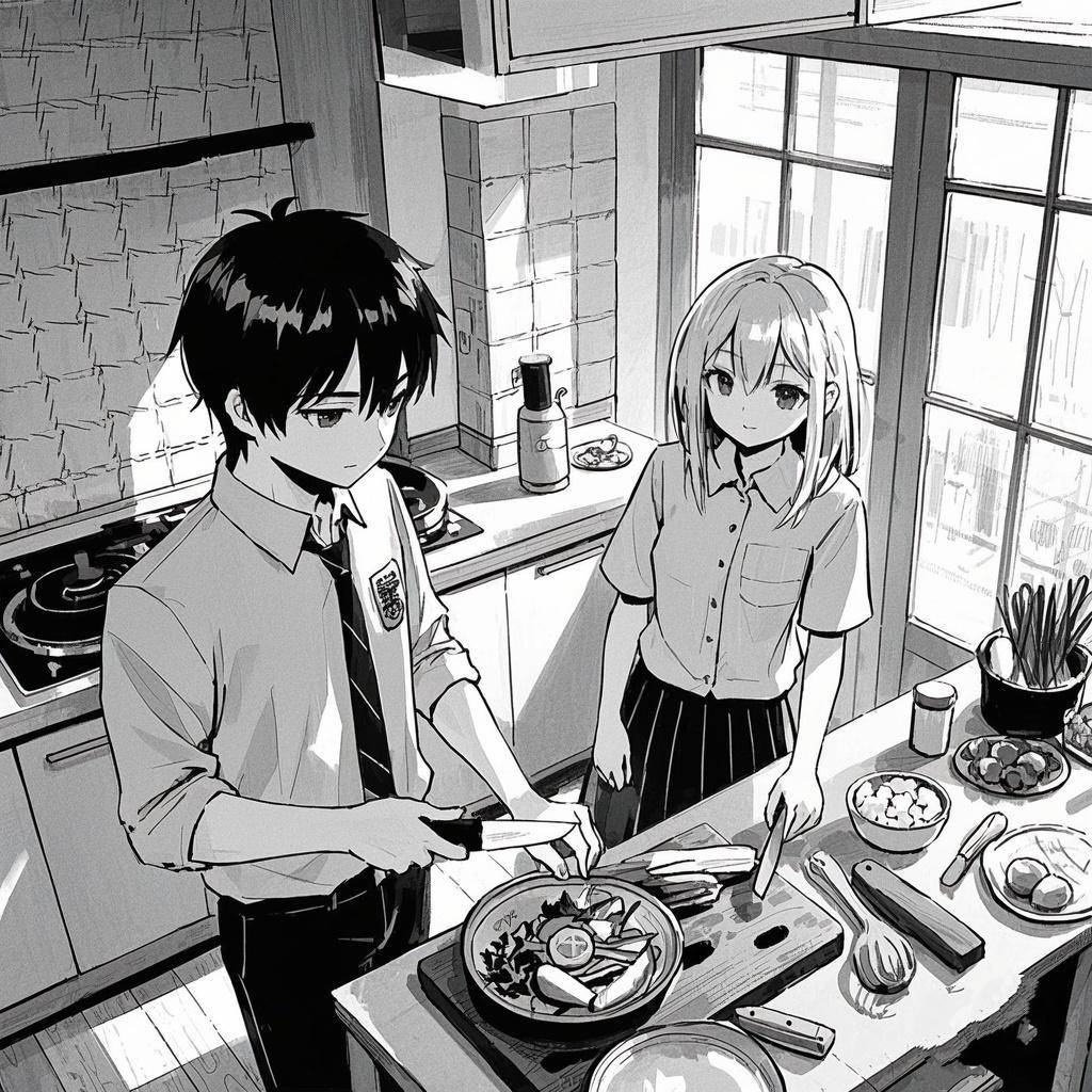 木の穴の夕食